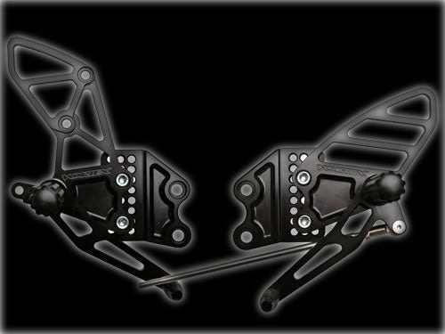 ADJUSTABLE ALUMINUM REARSETS | KAWASAKI ZX14 | ZX12 | ZX10 | ZX6