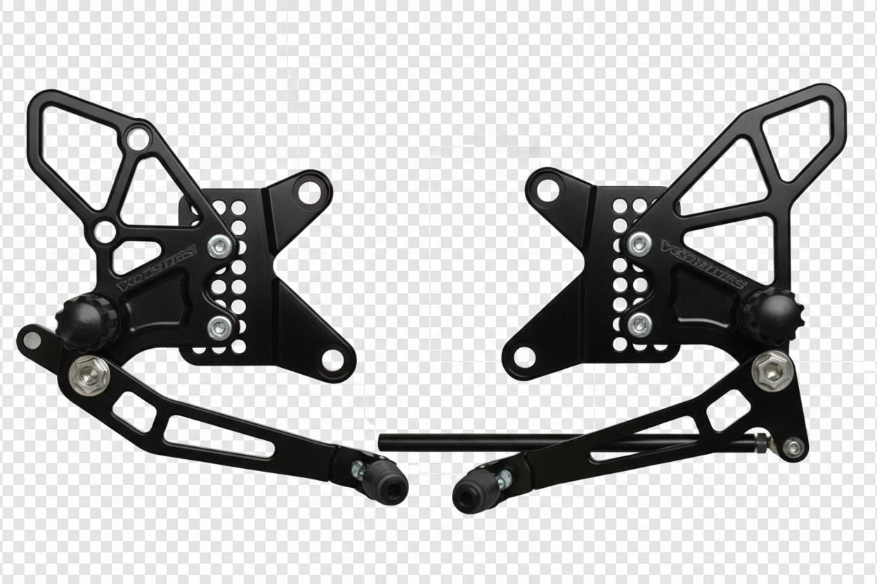 ADJUSTABLE ALUMINUM REARSETS | KAWASAKI ZX14 | ZX12 | ZX10 | ZX6