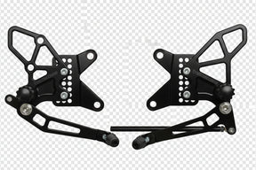 Vortex Rearsets Black Kawasaki ZX-6R 2009-2012 RS415K