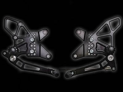 ADJUSTABLE ALUMINUM REARSETS | KAWASAKI ZX14 | ZX12 | ZX10 | ZX6