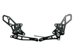 Vortex Rearsets Black Kawasaki EX 250 R 2008-13 EX300 Ninja 2013-17 RS424K
