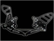Vortex Rearsets Black Suzuki GSX-R 600 2001-2005 GSX-R 750 2000-2005 GSX-R 1000 2001-2004 RS503K