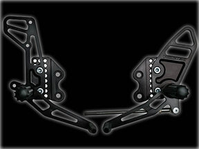 Vortex Rearsets Black Suzuki GSX-R1000 2005-2006 RS510K