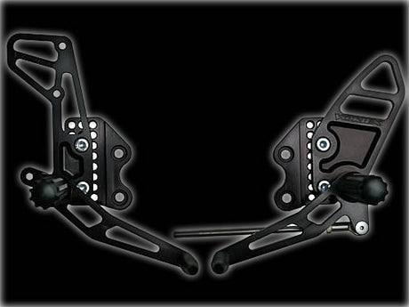 Vortex Rearsets Black Suzuki GSX-R1000 2005-2006 RS510K