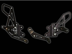 Vortex Rearsets Black Suzuki GSX-R 600 2006-2010 GSX-R 750 2006-2010 RS553K