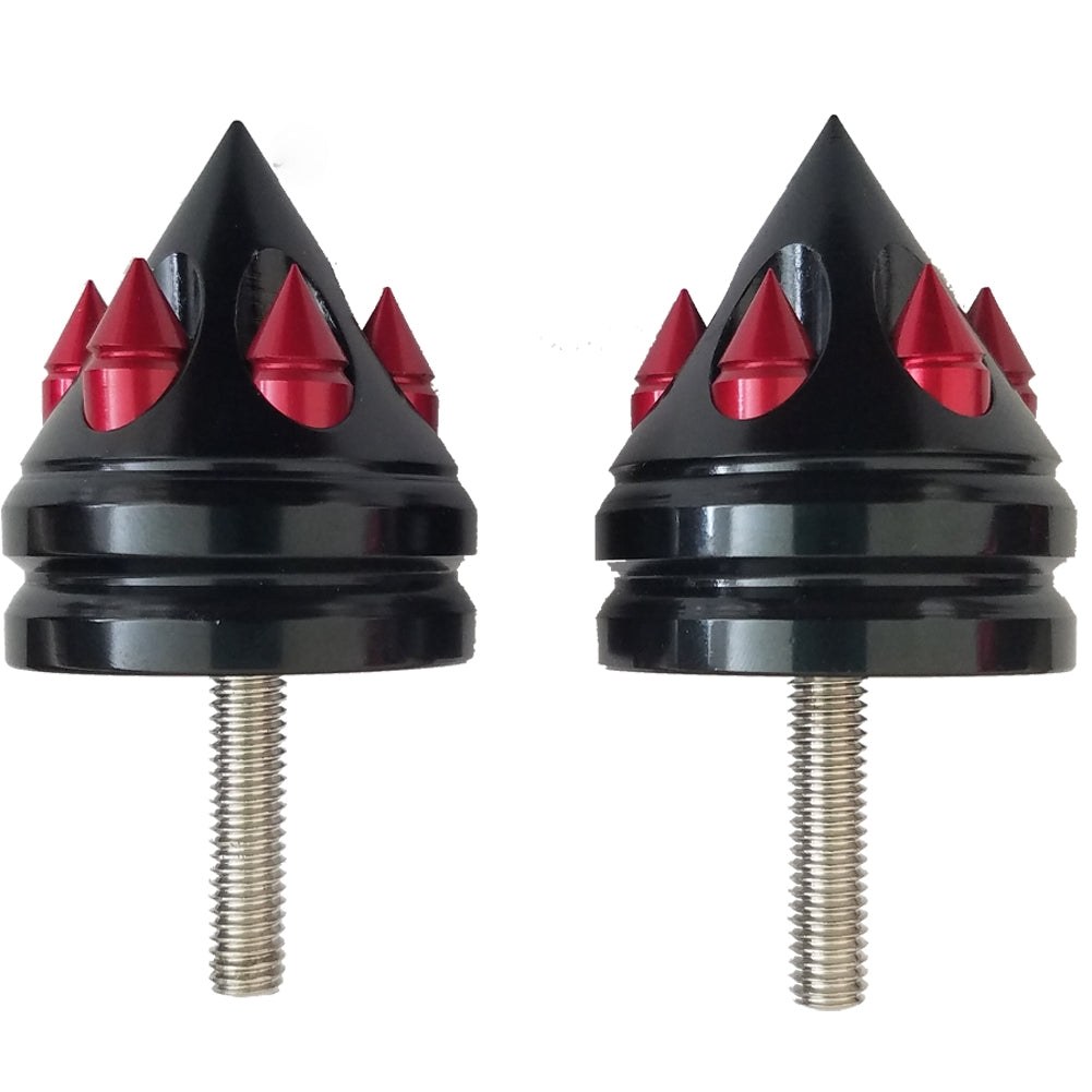 Sixty61 Gatling Bar Ends - Most Suzuki - Black and Red