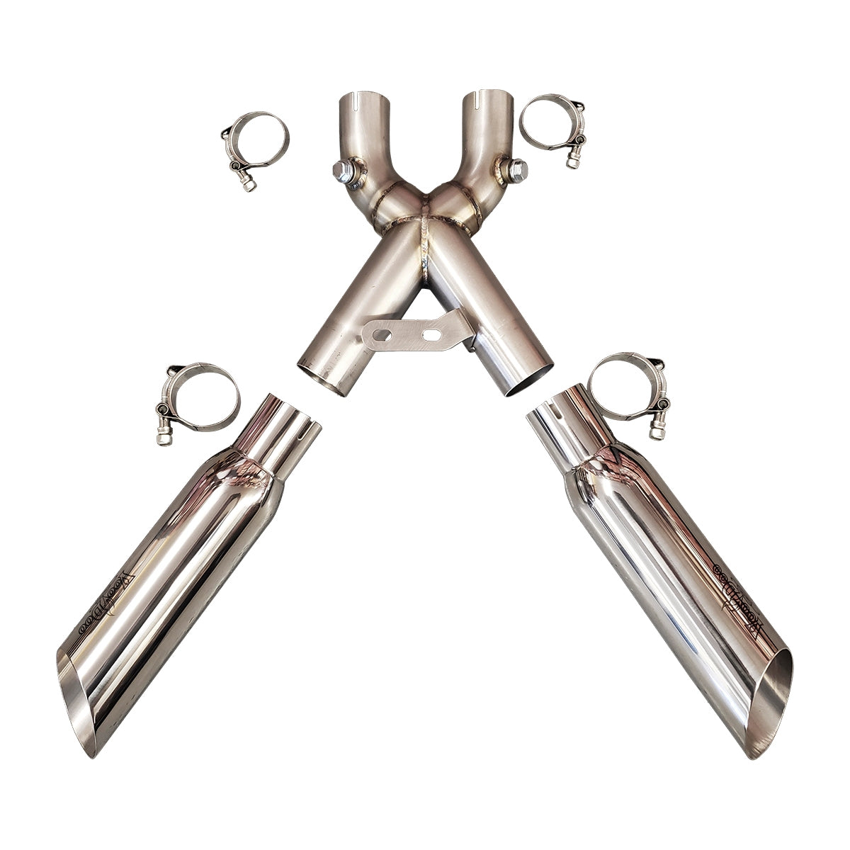 Suzuki Hayabusa 2022-2026 Dual Shorty Voodoo X-Pipe Exhaust | Sixty61