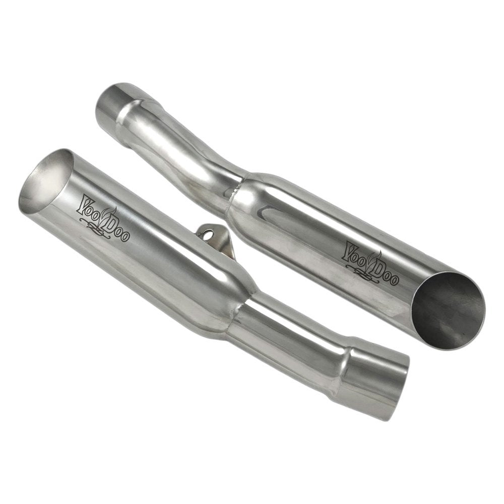 Kawasaki ZX14R Exhaust 2012-2026 Shorty Polished Silver Pipe by