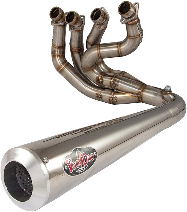 ムベ Kawasaki ZX14R 2006-2026 Sidewinder Exhaust in Polished by Voodoo