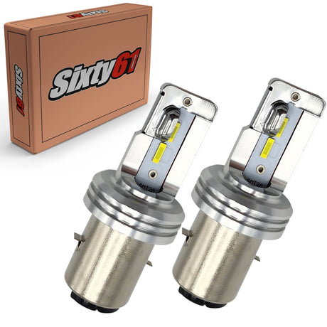 Vespa ET2 ET4 2001-2005 LED Headlight Bulbs for High-Low Beams by Sixty61